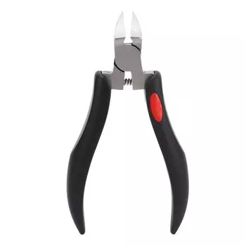 Щипцы для кутикулы из нержавеющей стали с эргономичной ручкой, точный триммер для кутикулы с защитой