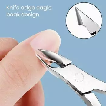 Щипцы для кутикулы омертвевшей кожи, нержавеющая сталь, легко обрезает антикоррозийные портативные щипцы для маникюра вросших ногтей