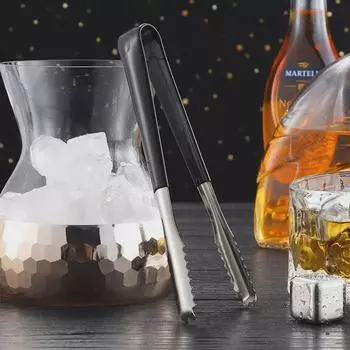 Щипцы для льда и сахара из нержавеющей стали YEDE с противоскользящим покрытием для бара или кофе