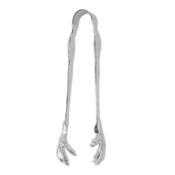 Щипцы для льда в стиле «коготь» из нержавеющей стали, ручной полировки, в форме когтя орла, для бара, домашнего использования, черные серебряный