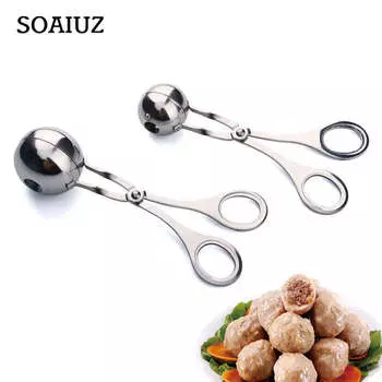 Щипцы для мясных шариков из нержавеющей стали, кухонный инструмент для приготовления фрикаделек S