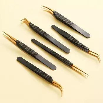 Щипцы для наращивания ресниц Инструмент для наращивания ресниц Изогнутая полоска Пинцет для наращивания ресниц Салон красоты style B