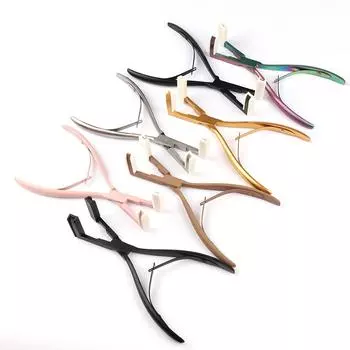 Щипцы для наращивания волос из нержавеющей стали, инструмент для наращивания волос, уплотнительные плоскогубцы для укладки лент для наращивания волос