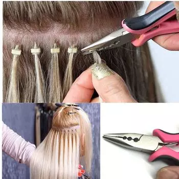 Щипцы для наращивания волос, капсулы, щипцы с 3 отверстиями, мини-щипцы для микронано-кольца, наращивание волос, 1 шт., щипцы для наращивания волос