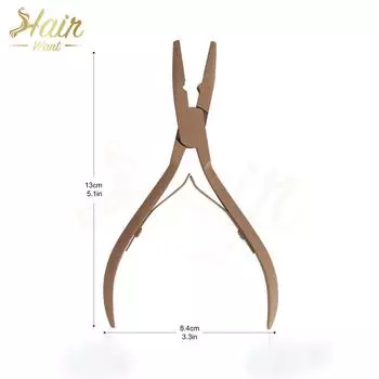 Щипцы для наращивания волос, микробусины из нержавеющей стали, щипцы для наращивания микрозвеньев, щипцы для наращивания волос с мишурой и перьями