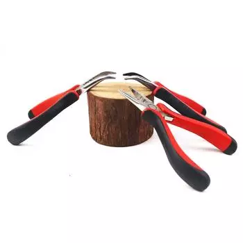 Щипцы для наращивания волос с 3 наконечниками, многофункциональные плоскогубцы для наращивания волос с микробусинами, красные плоскогубцы для наращивания волос, для волос с нано-бусинами