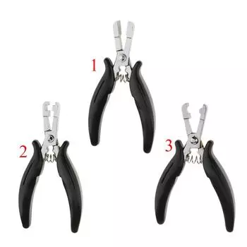 Щипцы для наращивания волос с перьями для микроколец и инструмент для удаления клея Fusion