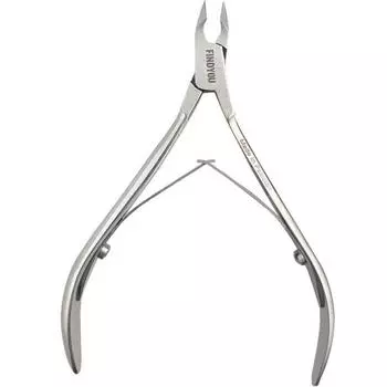 Щипцы для ногтей Fine Dew Cuticle, серебряные, 1 шт.