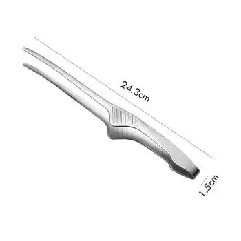 Щипцы для приготовления пищи, пинцет для барбекю, зажим из нержавеющей стали, портативный для пикника, барбекю, приготовления пищи, кухонные щипцы, кухонная утварь, аксессуары