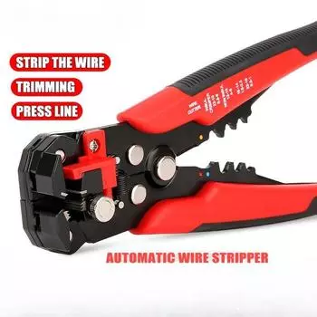 Щипцы для резки кабеля Профессиональный электрик Инструменты для зачистки проводов Регулируемый автоматический инструмент для зачистки проводов Многофункциональные плоскогубцы 1pcs