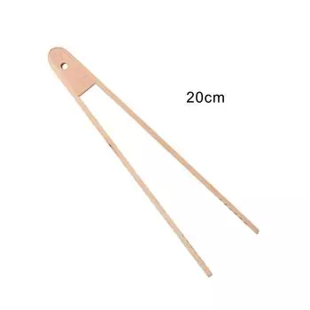 Щипцы для сервировки салата, хлеба, десерта, зажима для льда, сахара, деревянные щипцы для тостов, кухонные гаджеты, щипцы для гриля для барбекю 20cm