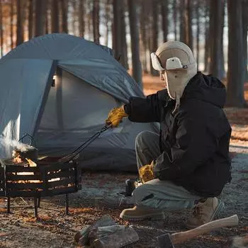 Щипцы для угля из углеродистой стали, походный костер, барбекю, зажим для дров, инструменты, печи, щипцы для угля, кожаный зажим для дров чёрный