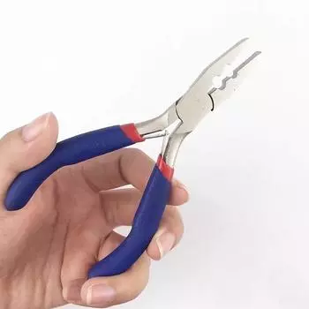 Щипцы для волос, остроконечные плоскогубцы с двумя отверстиями, щипцы для наращивания волос, 1 шт., щипцы для наращивания волос, инструменты для наращивания волос