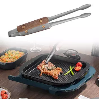 Щипцы для выпечки хлеба, зажимы для тяжелых условий эксплуатации, антипригарные щипцы для салатов, гриля, выпечки на гриле чёрный