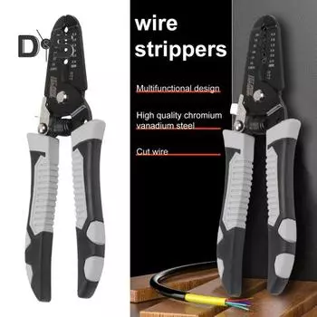Щипцы для зачистки проводов, многофункциональные сверхмощные острые щипцы для вытягивания и резки проволоки, обжимные клещи для медных труб, электрик, аппаратный инструмент A