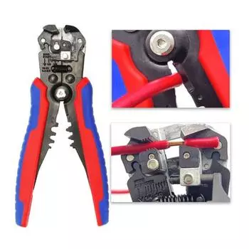 Щипцы для зачистки проводов Многофункциональные высокопрочные клещи для обжима кабелей Инструмент для зачистки кабеля Домашнее использование синий