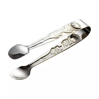Щипцы для закусок, мини-сервировочная роза Kitchens Handy Utensil, гриль для льда / салата серебряный
