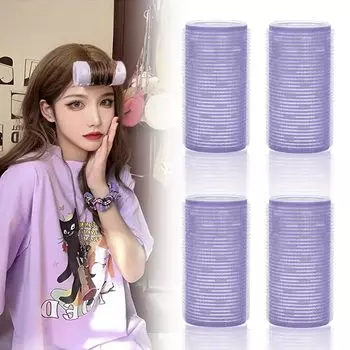 Щипцы для завивки густой челки Magic 4 Размер Вы можете носить его, пока он компактен и удобен в использовании. Фен быстро переключается между горячим и холодным режимом. фиолетовый