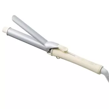 Щипцы для завивки Iris Ohyama MiCOLA, диаметр трубки 28 мм, совместимые с зарубежными производителями, регулируемая температура, цвет не совсем белый HIR-MC101-W