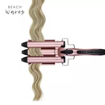 Щипцы для завивки пляжных волн с яичной головкой, 4-скоростной контроль температуры, вьющиеся щипцы для завивки с тройной трубкой и большой волной, щипцы для завивки волос 20mm