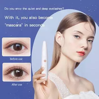 Щипцы для завивки ресниц 3 температурные настройки Светодиодный индикатор Защита от выключения USB Аккумуляторная щипцы для завивки ресниц с подогревом Женский макияж Длительный инструмент для ресниц чёрный