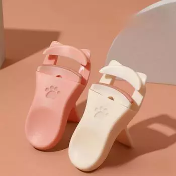 Щипцы для завивки ресниц Cat Claw с широким углом обзора и длительным сроком службы — компактные и портативные для начинающих Local (Pouch) розовый