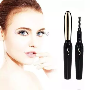 Щипцы для завивки ресниц, черные и белые электрические щипцы для завивки ресниц, долговечные щипцы для завивки ресниц с подогревом, макияж, инструменты для макияжа, аксессуары чёрный