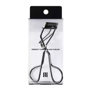 Щипцы для завивки ресниц Mujirushi Perfect Curl + резинка, черные, 1 шт.