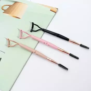 Щипцы для завивки ресниц с двойной головкой, кисть для макияжа, разделитель ресниц, тушь для ресниц, завиток глаз, красота, косметический инструмент для макияжа YSL чёрный