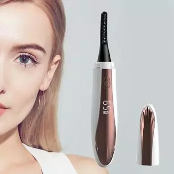 Щипцы для завивки ресниц с подогревом, долговечные, перезаряжаемые, удобные, 24 часа, долговечные, электрические ресницы, женский подарок чёрный