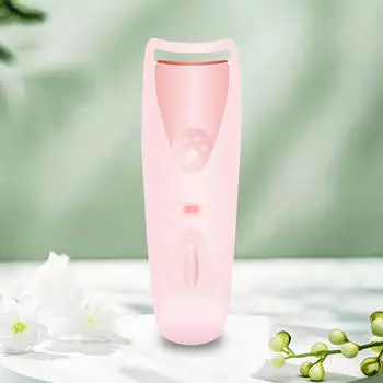 Щипцы для завивки ресниц с подогревом и силиконовой подушечкой для длительного и объемного свидания розовый