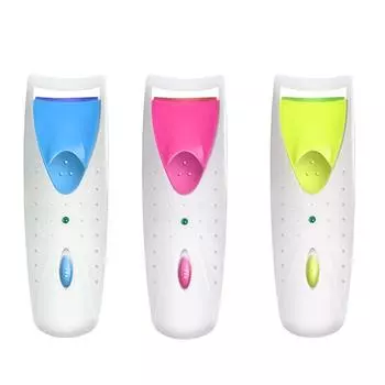 Щипцы для завивки ресниц с подогревом, мягкий силикон, 40 , быстро нагревающиеся, долговечные, электрические щипцы для завивки ресниц, изготовление Blue