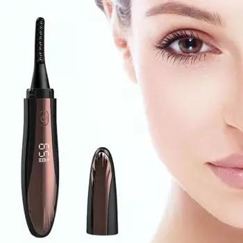 Щипцы для завивки ресниц с подогревом Удобный быстрый предварительный нагрев Электрические щипцы для завивки ресниц с питанием от аккумулятора Ручные щипцы для завивки ресниц с подогревом Щипцы для завивки ресниц с подогревом чёрный