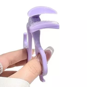 Щипцы для завивки ресниц с силиконовой расческой, портативные, дорожные, эргономичные, зажимы для ресниц, профессиональные, для начинающих, женские инструменты для завивки ресниц