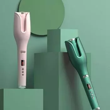 Щипцы для завивки Sutomatic с отрицательными ионами, электрические, керамические, с ЖК-экраном, вращающиеся щипцы для завивки волос