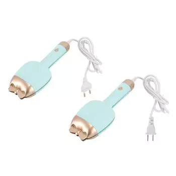 Щипцы для завивки волос 32 мм, 2 ствола, быстрый нагрев, 5 температурных режимов, керамическое глазурованное покрытие, 40 Вт, волна Cu EU Plug 220V