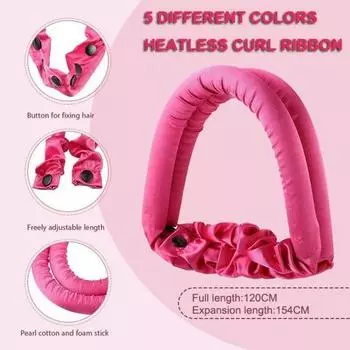 Щипцы для завивки волос без нагрева, резиновая пуговица из ЭВА, для женщин и девочек, щипцы для сна, волнистые повязка на голову, стержень для парикмахерских инструментов коричневый