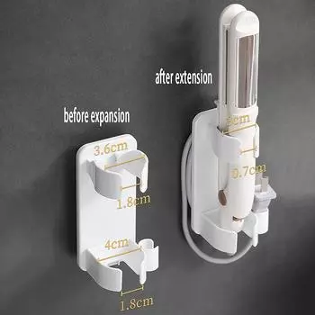 Щипцы для завивки волос Держатель для выпрямления щипцов для завивки волос Кронштейн Настенный фен