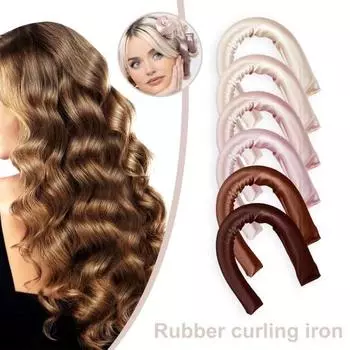 Щипцы для завивки волос для женщин и девочек, спящие на ночь, щипцы для завивки волос, ленивые, большие волнистые розового золота