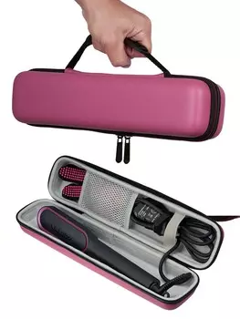 Щипцы для завивки волос, расческа для выпрямления волос, портативная коробка для хранения, зажим для химической завивки, упаковочная коробка, водонепроницаемые аксессуары для укладки, защитный чехол чёрный