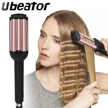 Щипцы для завивки волос с отрицательными ионами, щипцы для завивки волос, профессиональный инструмент для укладки волос, трехступенчатая регулировка температуры, 220 В