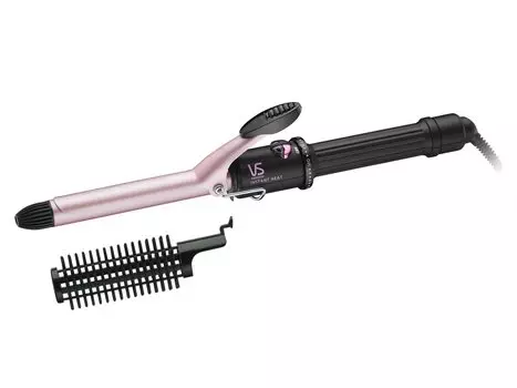 Щипцы для завивки волос Vidal Sassoon Curl Hair 19 мм, розовая серия, функция регулировки температуры, в комплекте роликовая щетка, розовый цвет VSI-1912/PJ