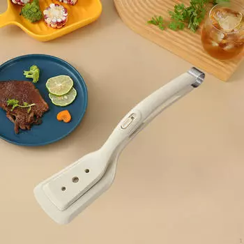 Щипцы из нержавеющей стали для приготовления пищи на открытом воздухе белый