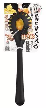 Щипцы PEARL METAL Black xx Многофункциональные щипцы для жарки из нейлона BiT Action 25,5 6,5 3,5 см сковорода/сковорода G-5005 чёрный