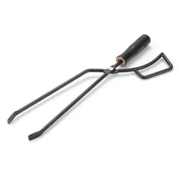 Щипцы с изолированной деревянной ручкой и усиленным захватом, ножницы для дров, принадлежности для кемпинга, черные Black