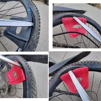 Щит обода колеса Щит обода Защитный инструмент для установки шин мотоцикла, велосипеда, квадроцикла, шин красный