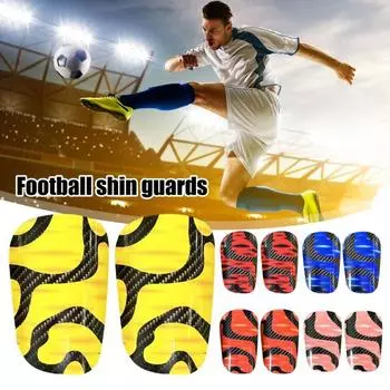 Щитки для мини-футбола для детей, молодежи, взрослых, маленькие щитки для защиты голени, футбольное защитное снаряжение с амортизацией EVA для тренировок и соревнований S оранжевый