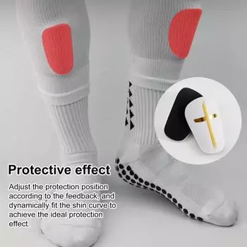 Щитки для мини-футбола, маленькие щитки для голени с подушкой из ЭВА для детей XS чёрный