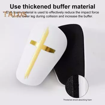 Щитки для мини-футбола, маленькие щитки для голени с подушкой из ЭВА для детей, молодежи, взрослых, защита голени для тренировок по футболу на открытом воздухе XS чёрный