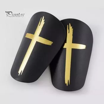 Щитки для мини-футбола, маленькие щитки для голени с подушкой из ЭВА для детей, молодежи, взрослых, защита голени для тренировок по футболу на открытом воздухе XS чёрный